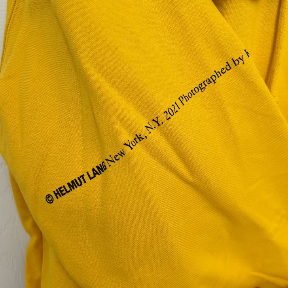 Helmut Lang Yellow NY Hoodie Sweatshirt - Picture 6 of 11